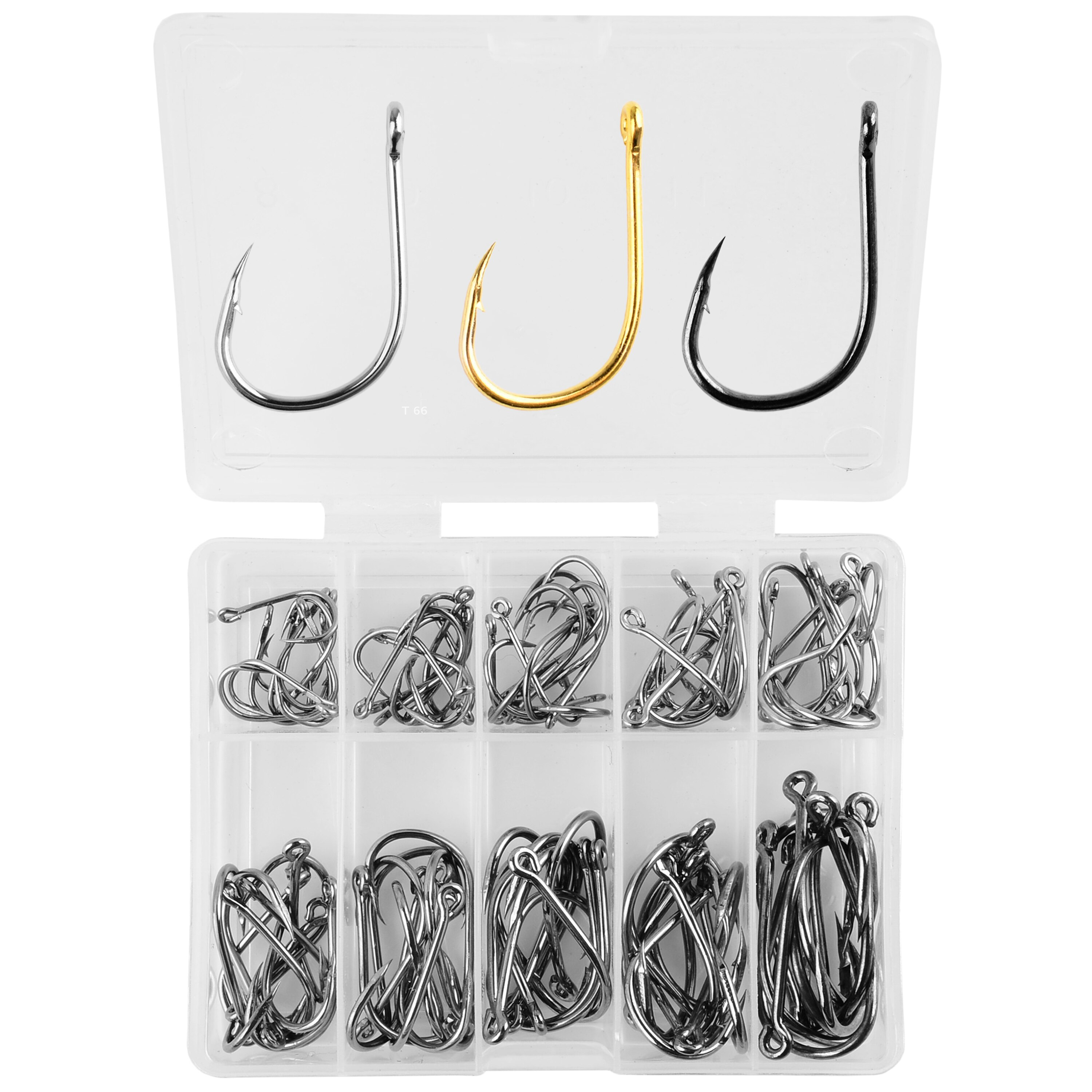 100Pcs Set High Carbon Steel S – обзор и цена Fishing Equipment Jet