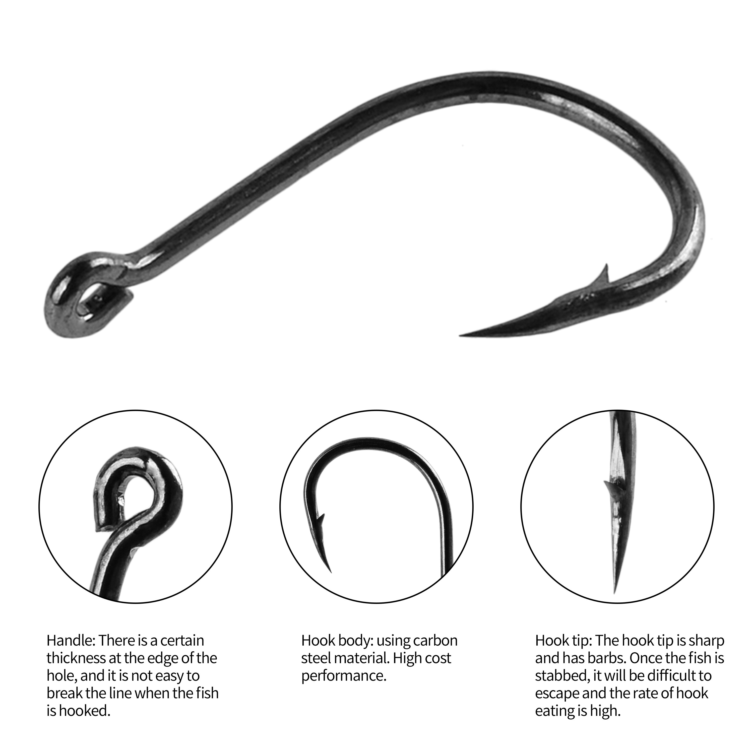 100Pcs Set High Carbon Steel S – обзор и цена Fishing Equipment Jet
