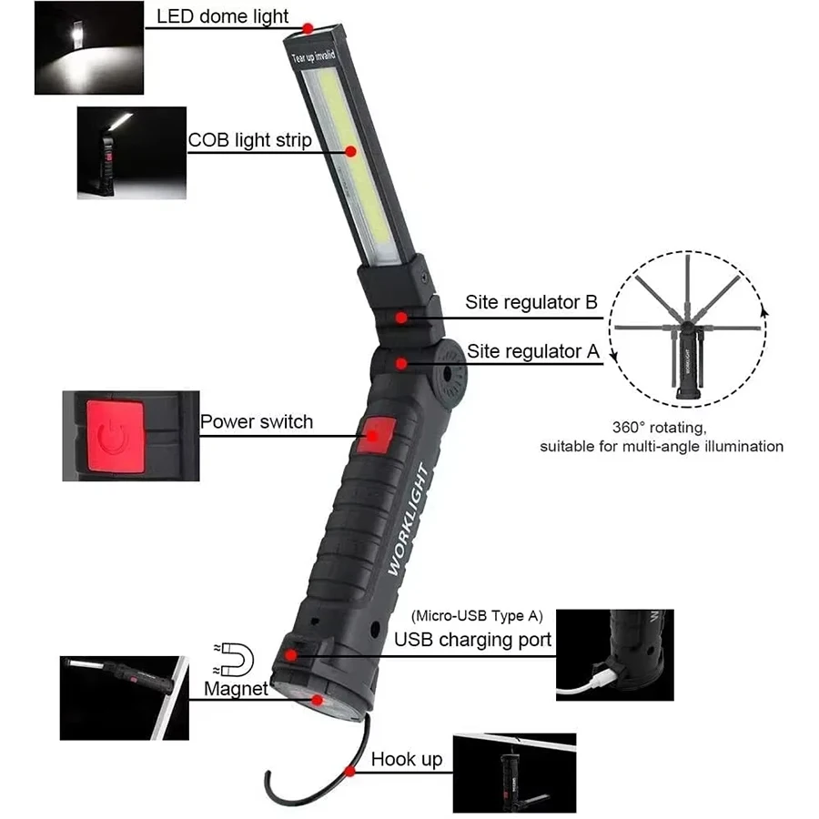 Rechargeable Magnetic Work Lig – обзор и цена Fishing Hook