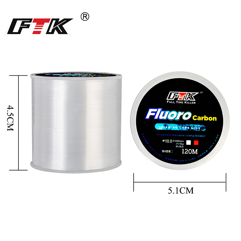 FTK 120m Fishing Line 0.2mm-0. – обзор и цена Fluorocarbon Line