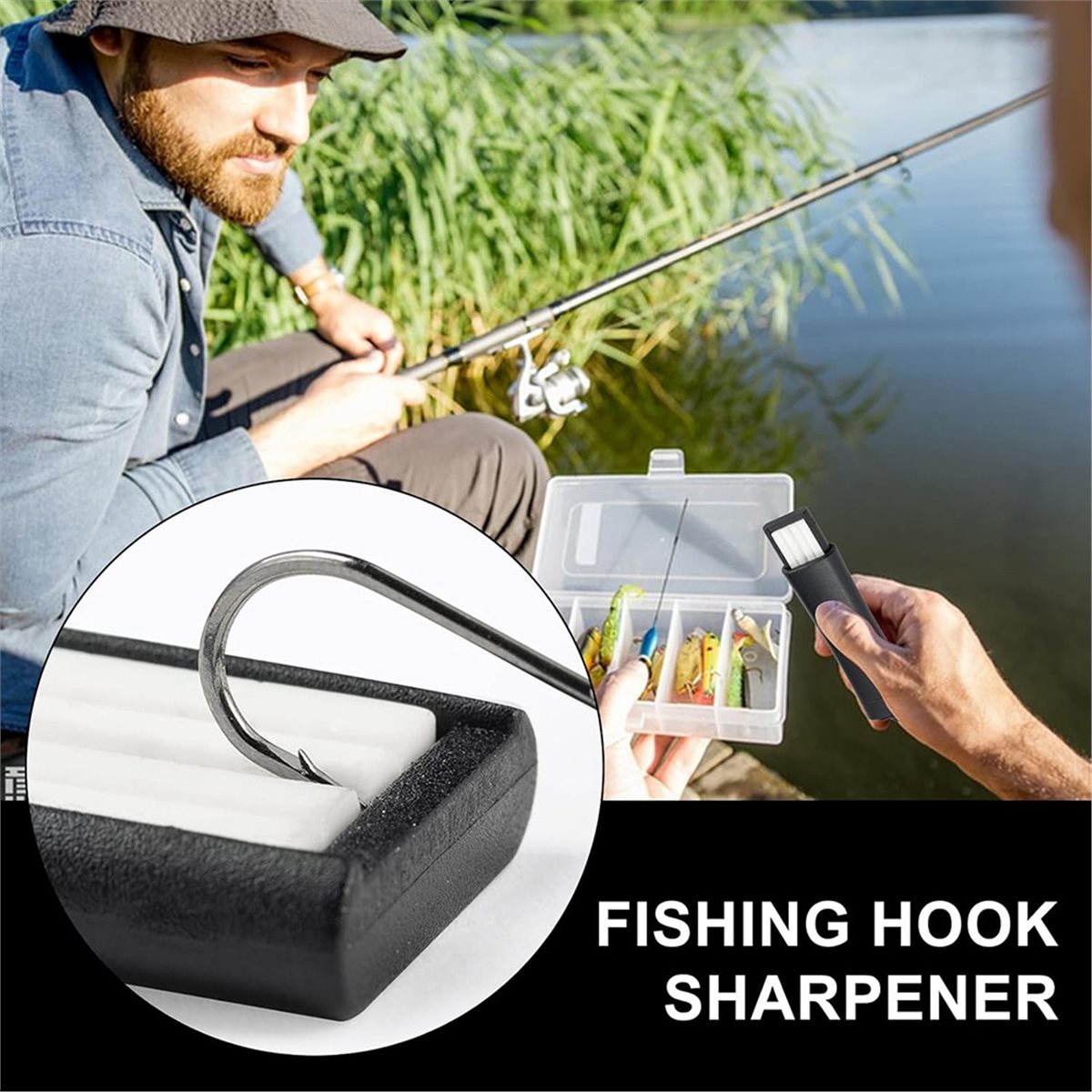 Fishing Hook Sharpener - Compa – обзор и цена Fishing Hook